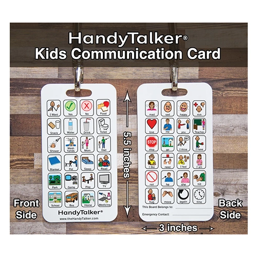 Handy Talker Communication Card